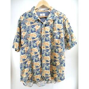 Tommy Bahama Jeans‎ Hawaiian Shirt 2XL Retro Cotton Tencel Island crafted